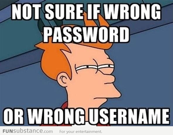 Wrong Password