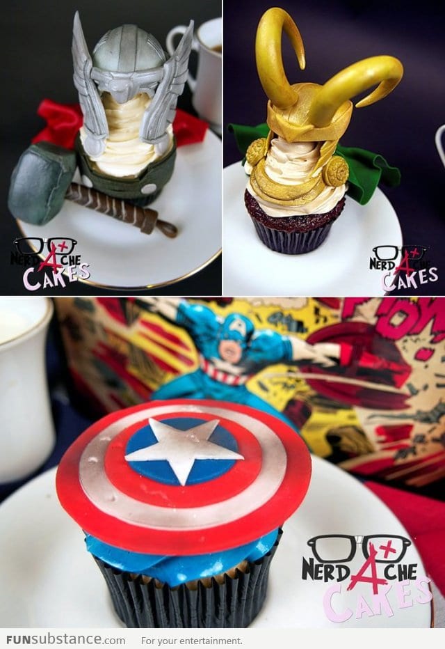 Avengers Cupcakes