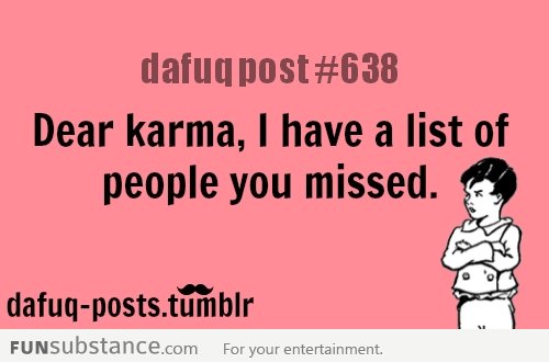 dear karma