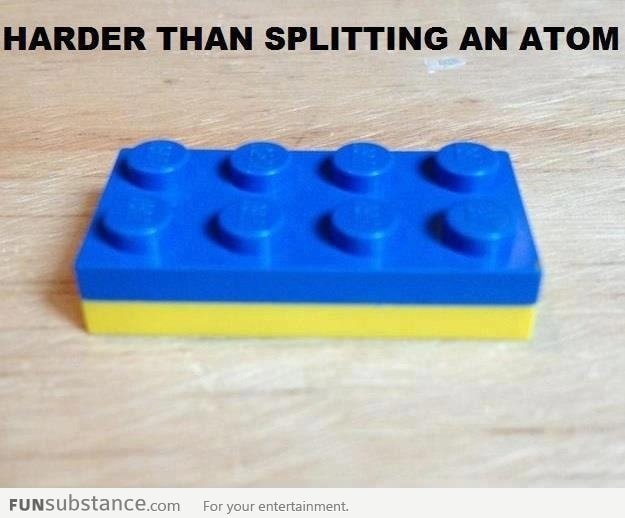 Harder than splitting an atom