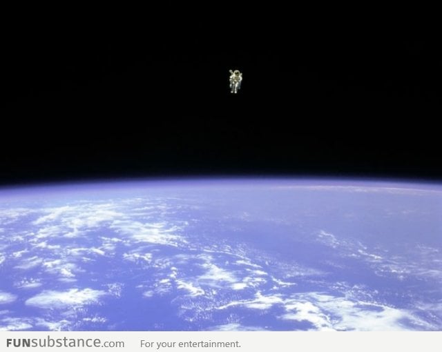 Epic photo from the space. The question is who took it?