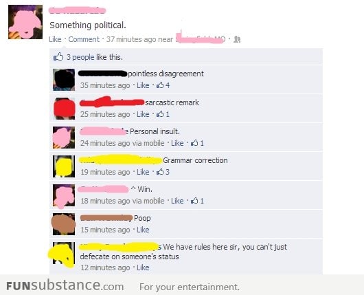 Politics on Facebook