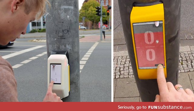 In Germany you can play pong with the person on the other side of traffic lights