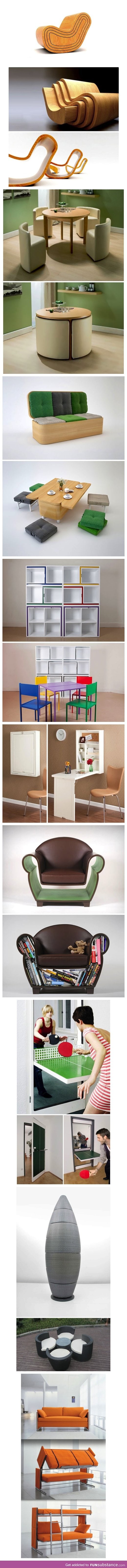 Space saving furniture