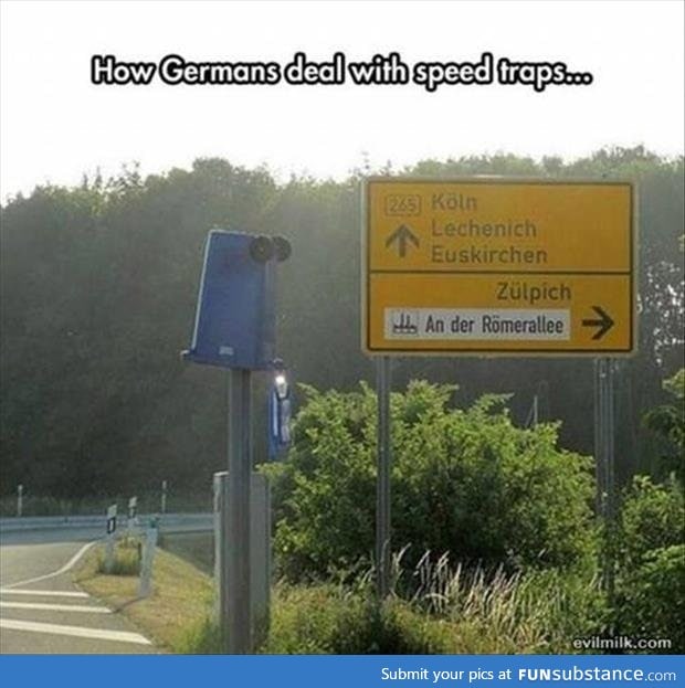 German speed traps