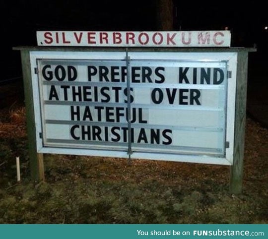 Religious people would agree