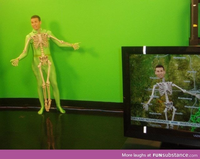 Weatherman's amazing Halloween costume