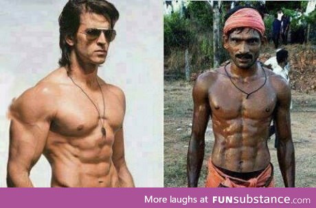 indian actor vs. Indian farmer