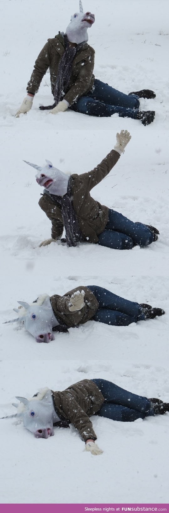 Majestic Unicorn succumbing to Winter