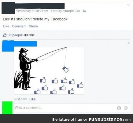 Fishing on Facebook