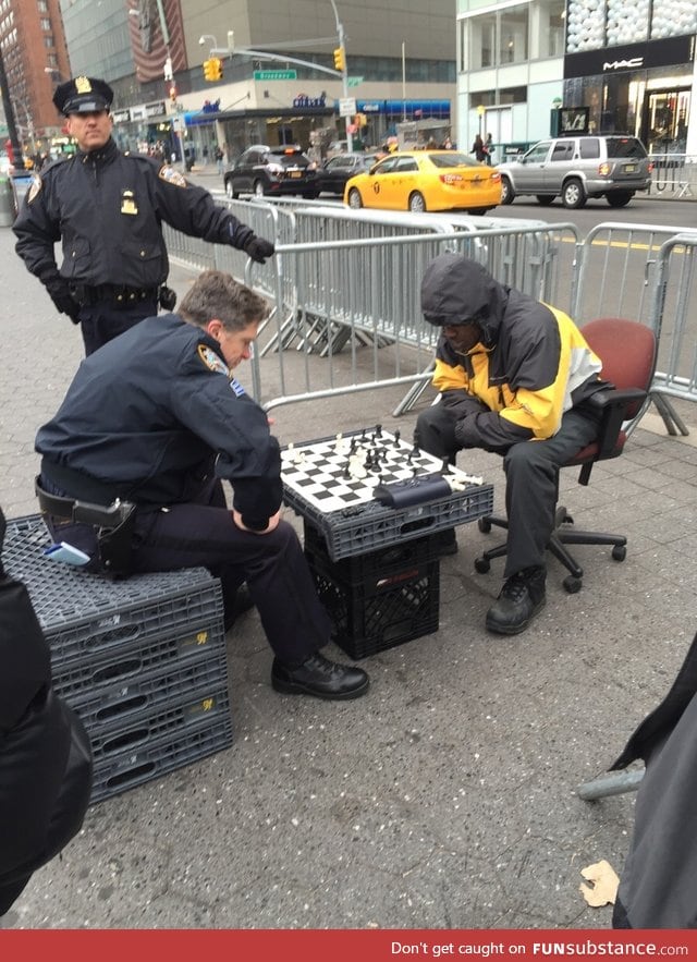 Cop beats black man in New York