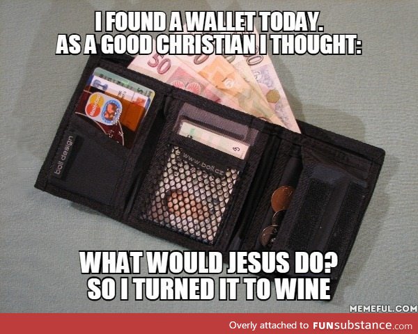 Amen to money found