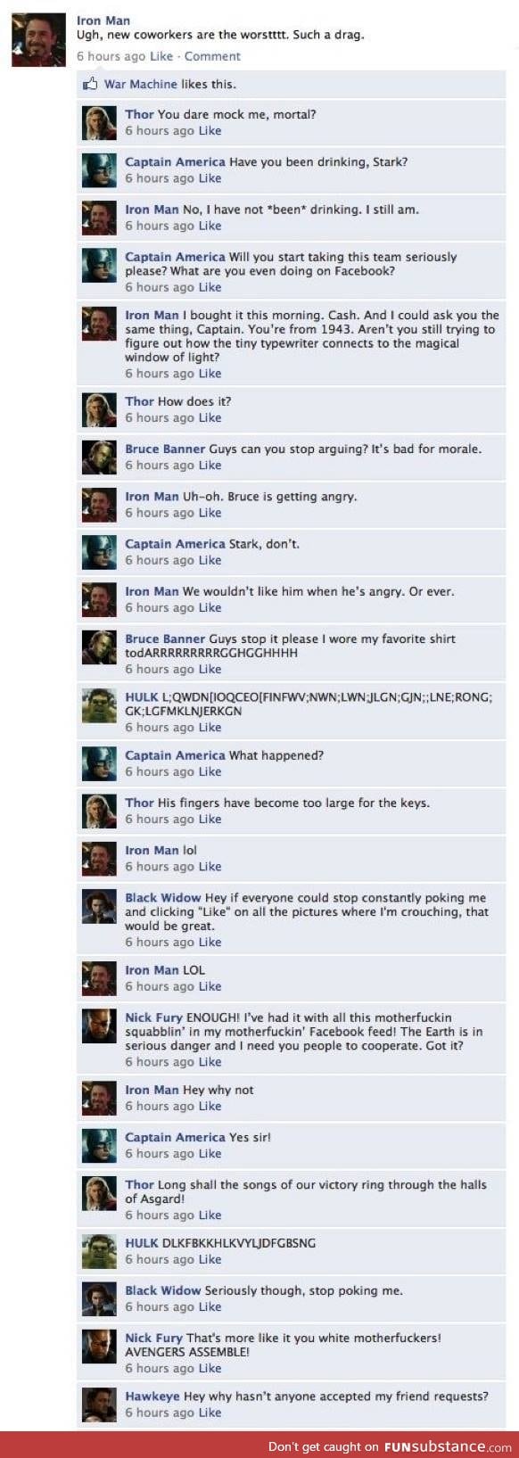 Avengers facebook