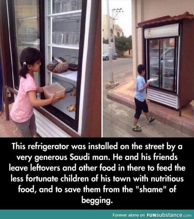 Generous saudi man