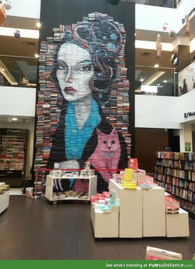 Heard you guys like book art, Fully Booked