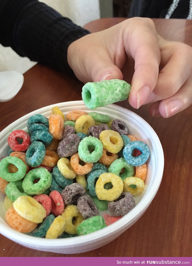 I got a freakishly large frootloop