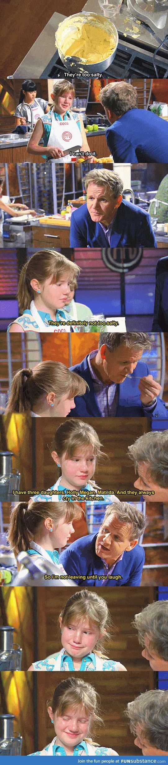 Gordon ramsay being nice?