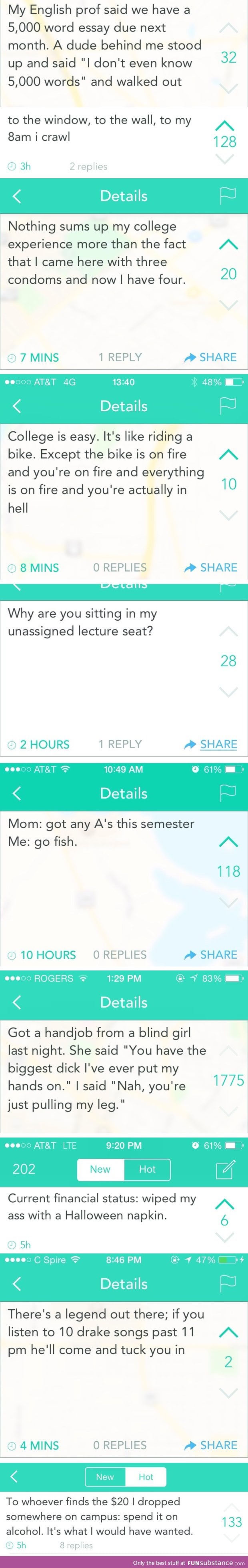 Yik yak: College edition