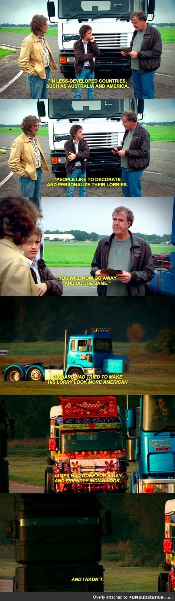 Top Gear decorates their lorries