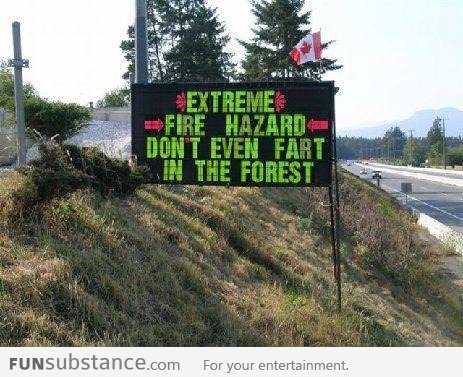 Extreme Fire Hazard