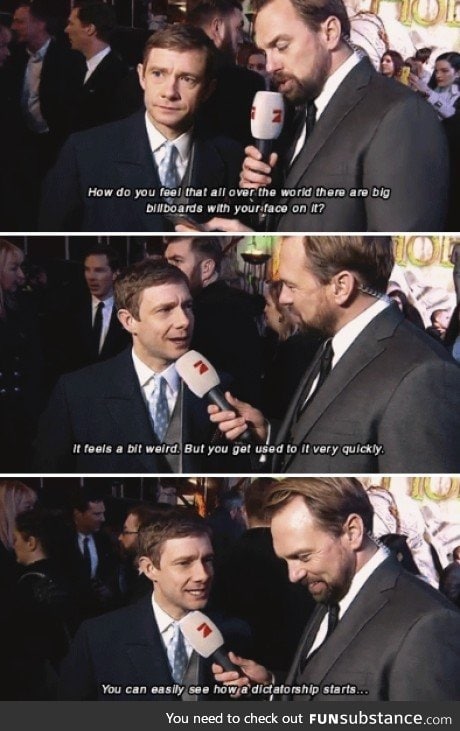 He has the best interviews