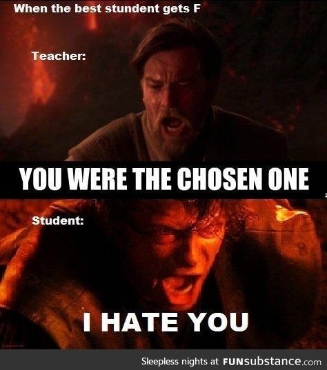 When the best student doesn't do well