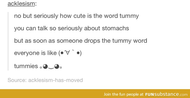 Tummy!