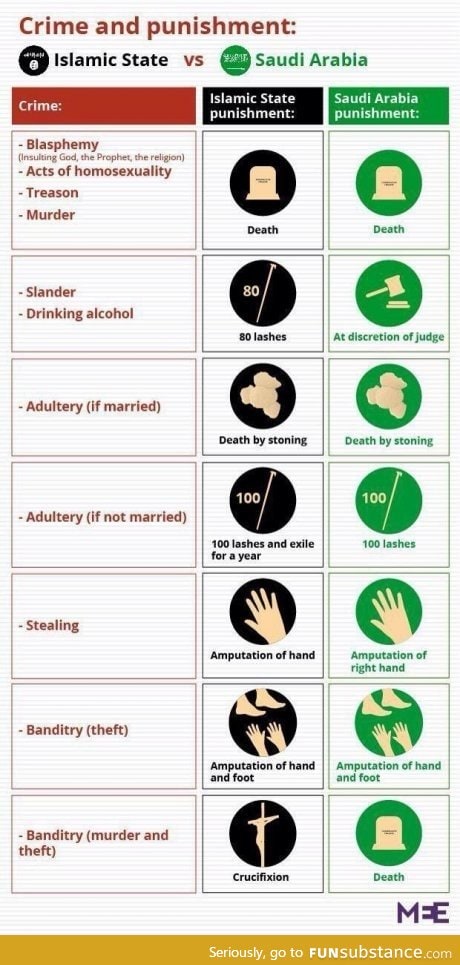 Crime and punishment in the middle east