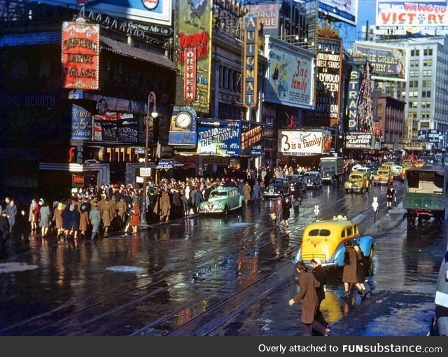 New York City in the 1940s (colorized)