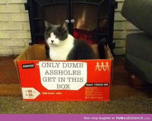 If it fits, I am a dumb asshole