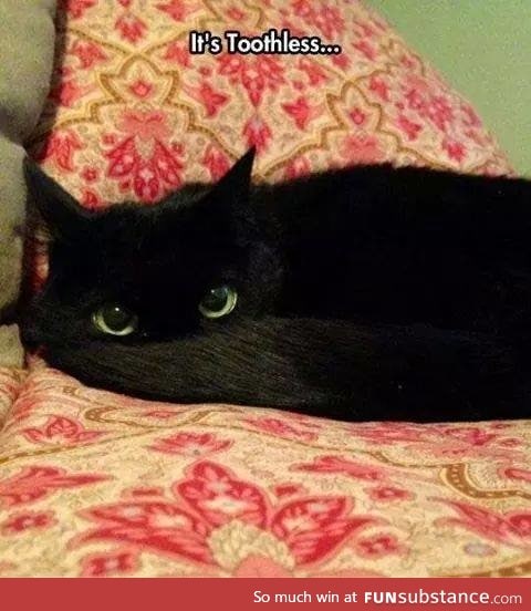 Toothless...