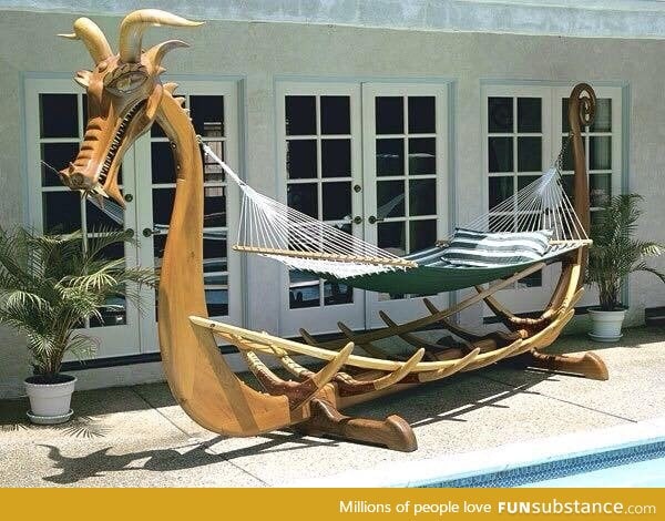 Coolest looking hammock stand I've ever seen