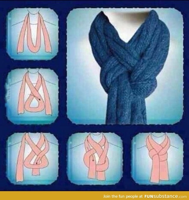 A new way to tie your scarf