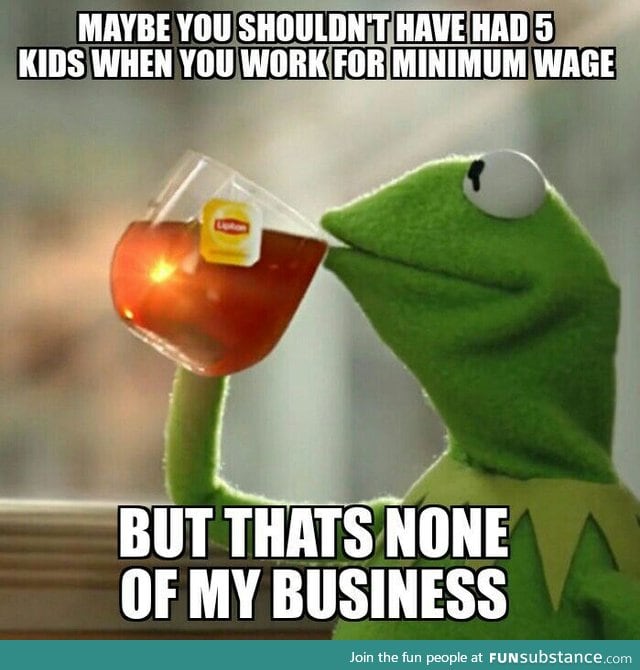 To the people protesting that they can't support their family on minimum wage