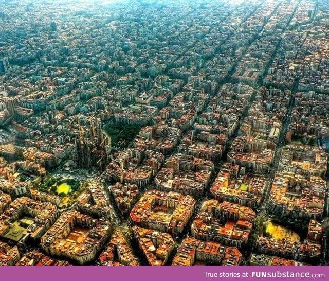 This is why you take a helicopter tour above Barcelona