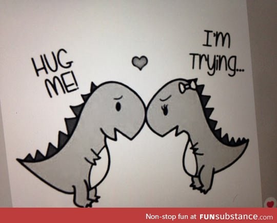 Poor t-rex couple