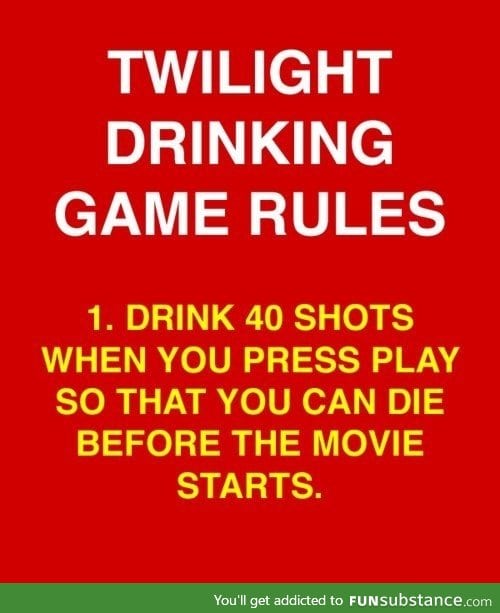 Twilight drinking game