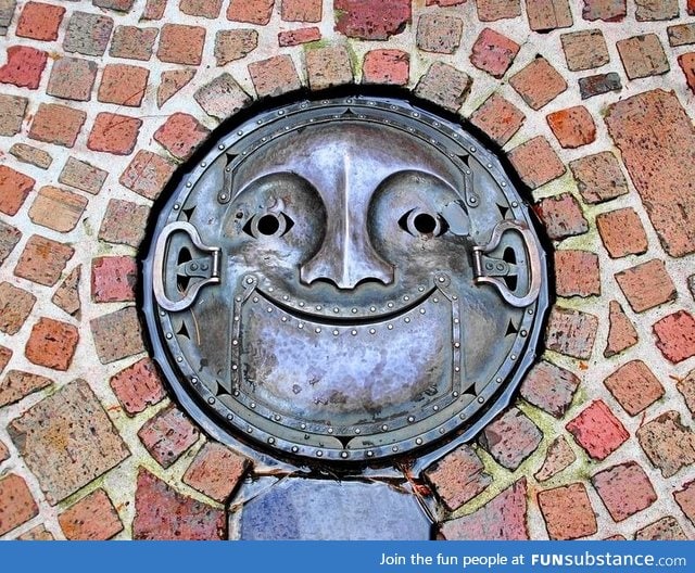 Manhole cover in Japan