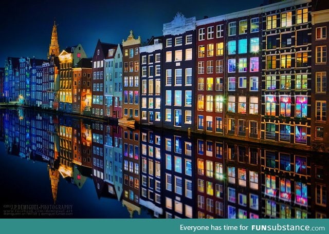 Amsterdam at night