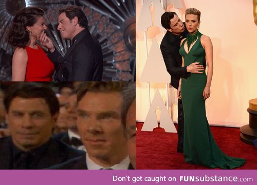 John Travolta was a total fangirl at the oscars