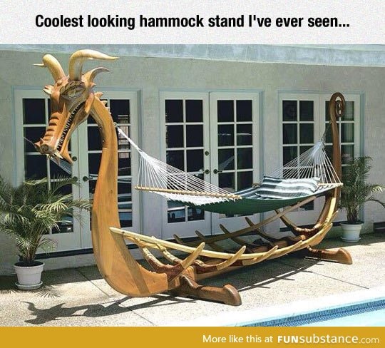 Viking boat hammock