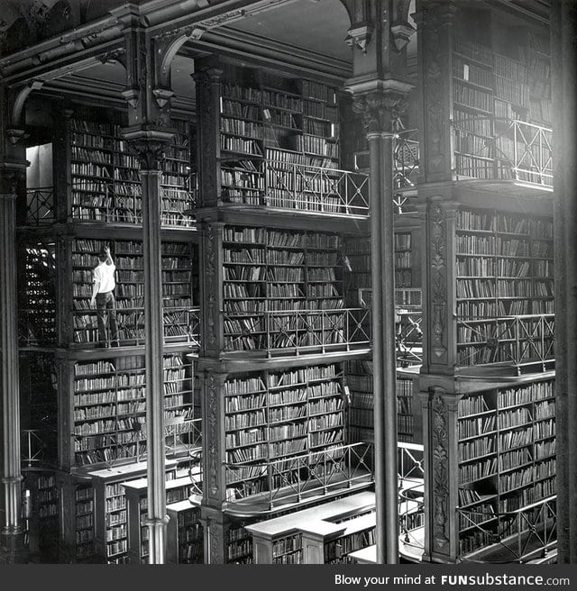 The old public library of cincinnati, ohio, usa