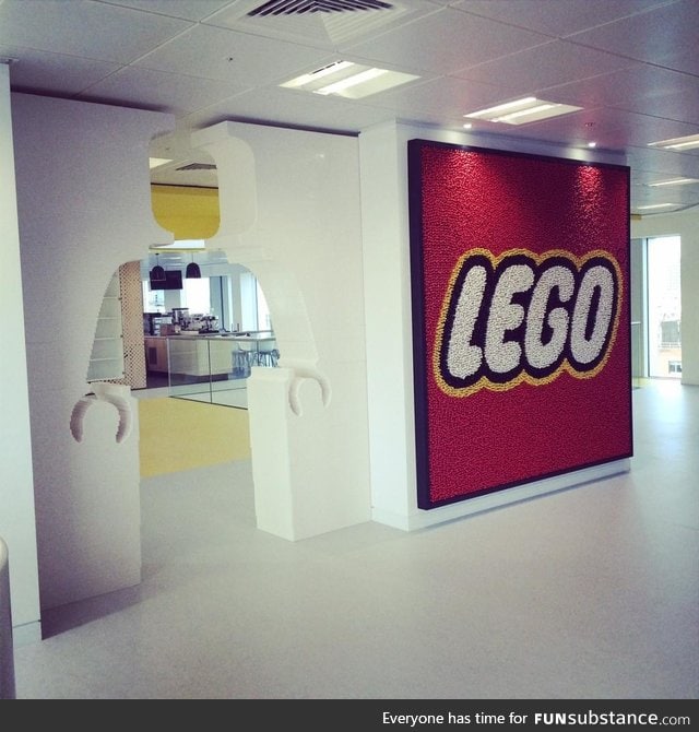 The entrance to Lego HQ