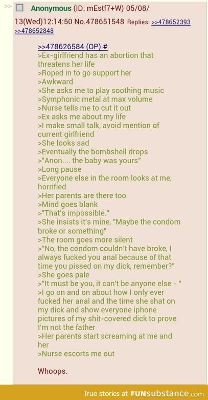 Anon's partner gives birth