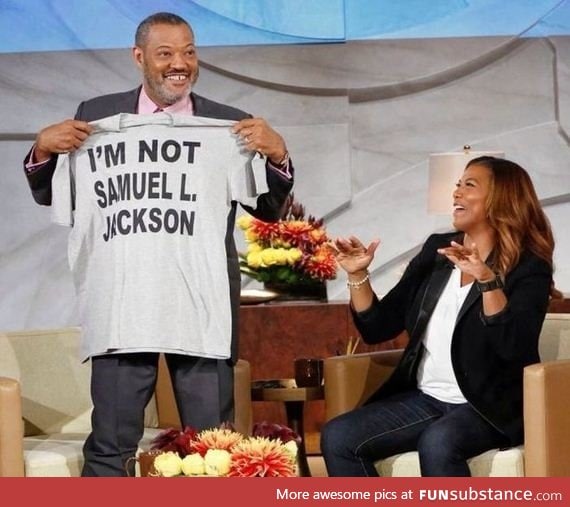 Morgan Freeman showing Oprah he's not Samuel L. Jackson