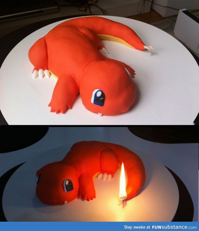 Charmander cake