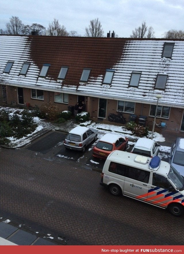 Man got caught growing weed by the snow