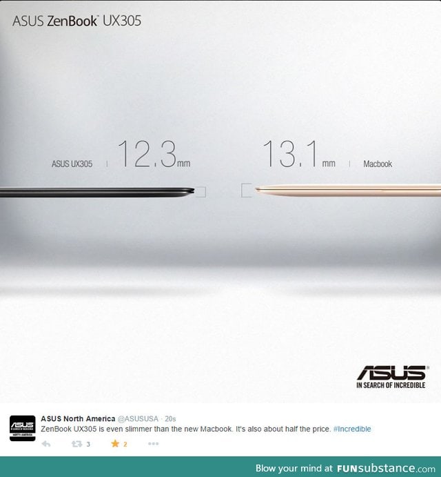 Asus firing shots at apple!