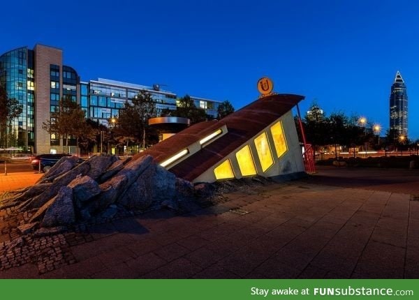 Subway entrance in Germany