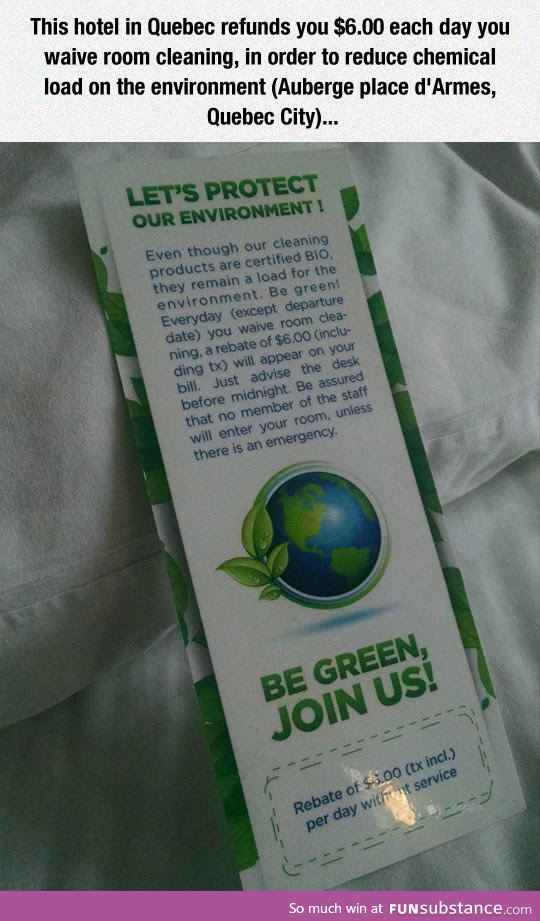 Hotel's Idea To Protect The Environment